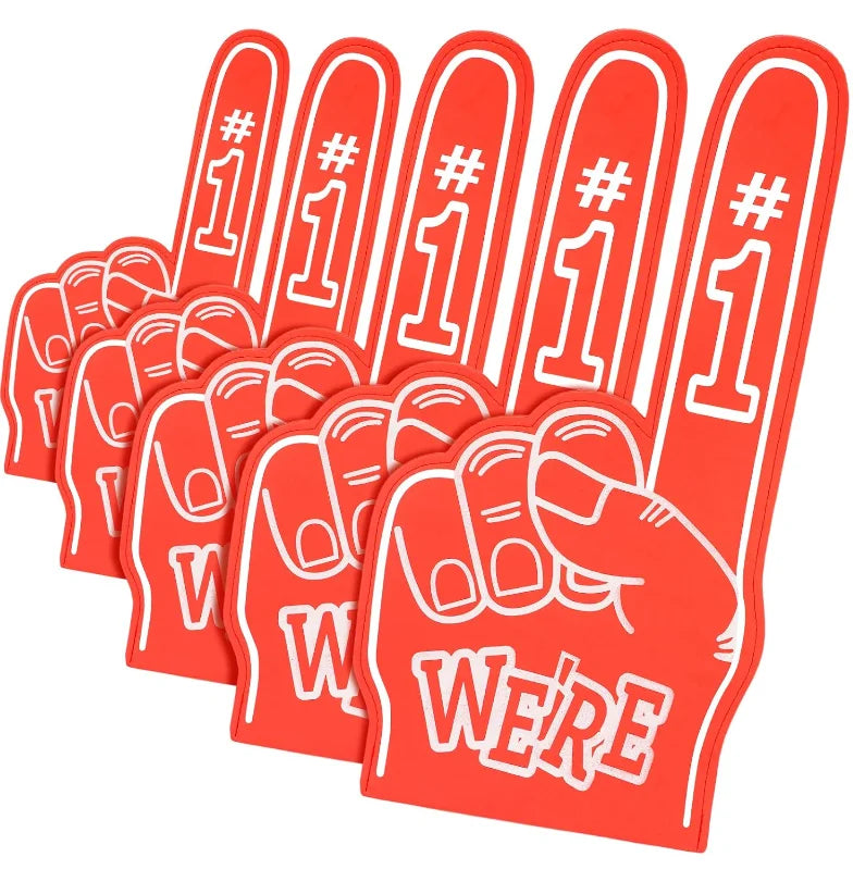 EVA Inspiring Large Foam Hand Waterproof Sports Cheering Foam Fan Fingers Cheerleading Glove for Football & Basketball Match