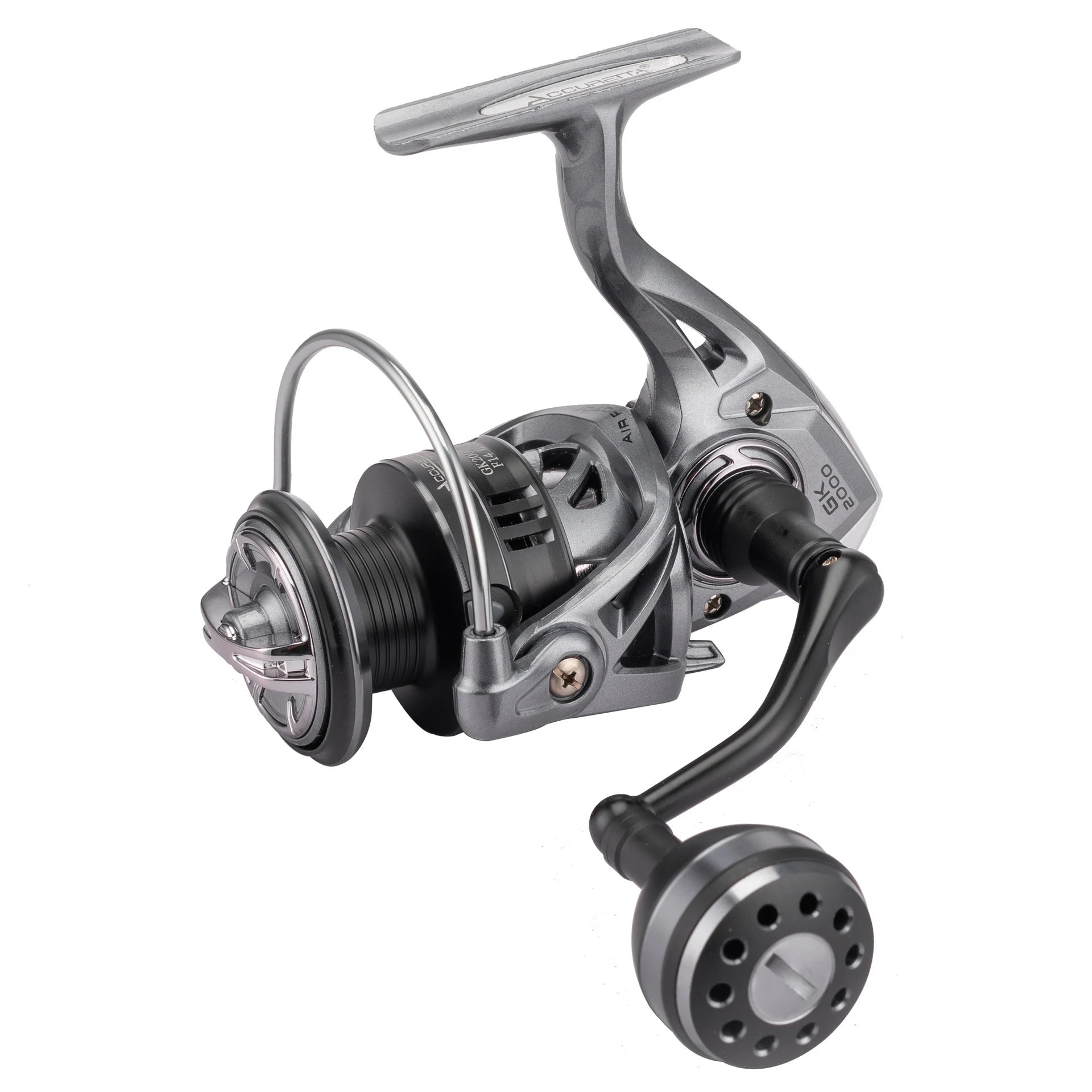WEIHE  Aluminum Alloy Fishing Reel Max Drag Sea Boat 1000-4000 Spinning Reel 13+1BB Stainless Steel Bearing Anti-Seawater