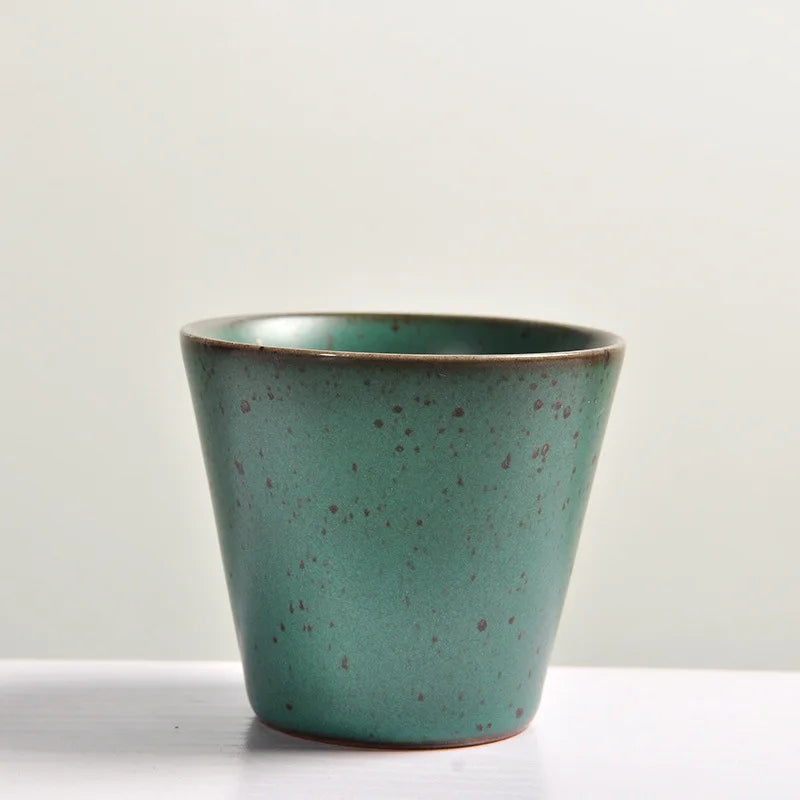 Creative Antique Style Japanese Style Coarse Pottery Tea Cup Xiangyi Cup Manual Flambe Porcelain Kung Fu Tea Set Single Cup