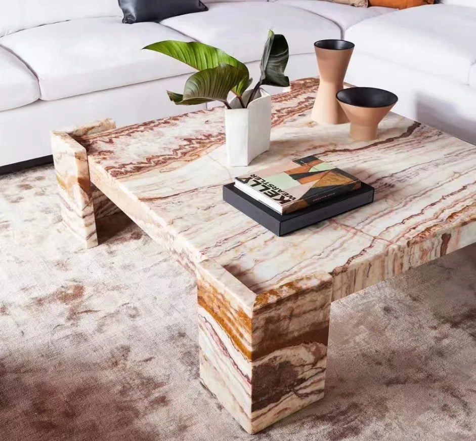 New Modern Nordic Design Tea Dining Luxury Round Square Marble Coffee Table