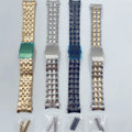 Wholesale High-quality TIANSHIOU Fashionable Stainless Steel Metal Strap with Replaceable Flat and Curved Edges