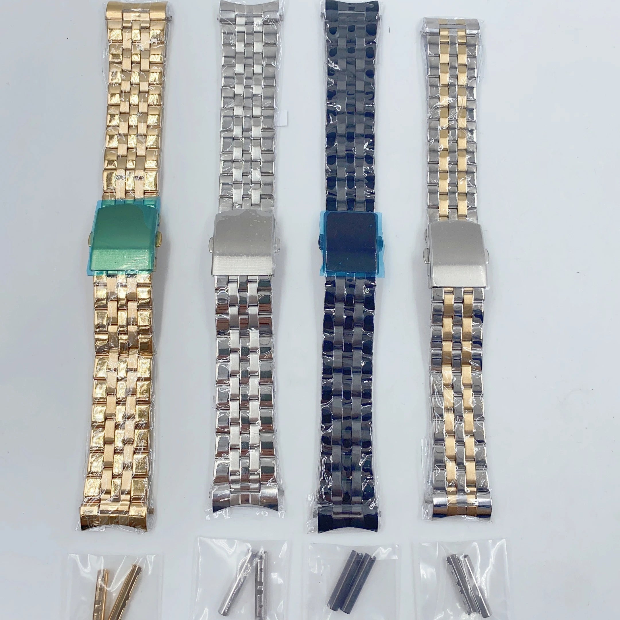 Wholesale High-quality TIANSHIOU Fashionable Stainless Steel Metal Strap with Replaceable Flat and Curved Edges