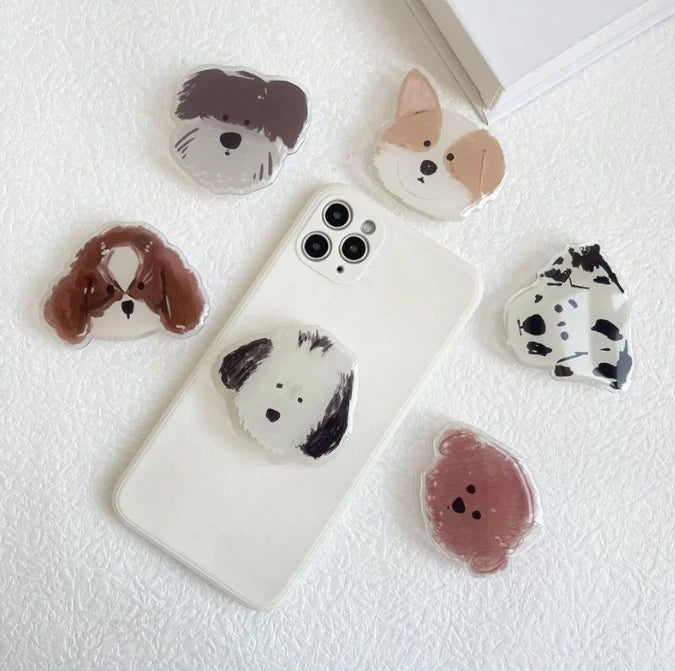 Mobile Phone Holder With Cute Design Acrylic Sublimation Phone Grip Custom Phone Grip Socket