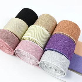 Deepeel KY1000 2.5/3/4/5cm Garment Sewing Accessories Nylon Colored Classic Elastic Band Fashion Comfortable Elastic Band
