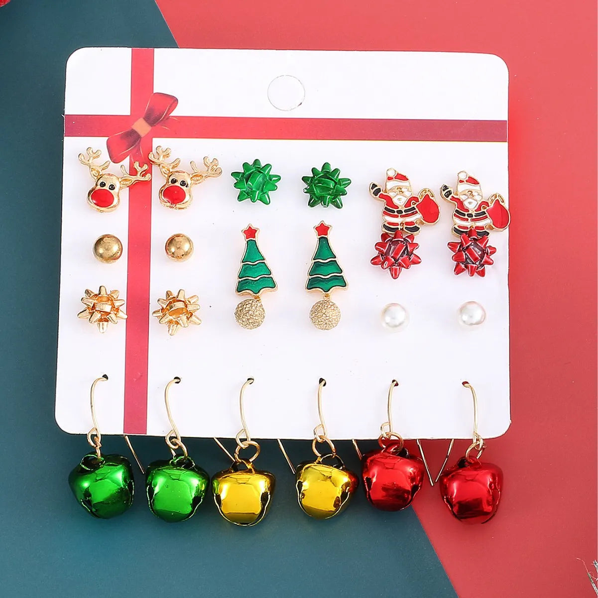 Fashion Wholesale Ladies Women Girl Christmas Tree Studs Earring Set