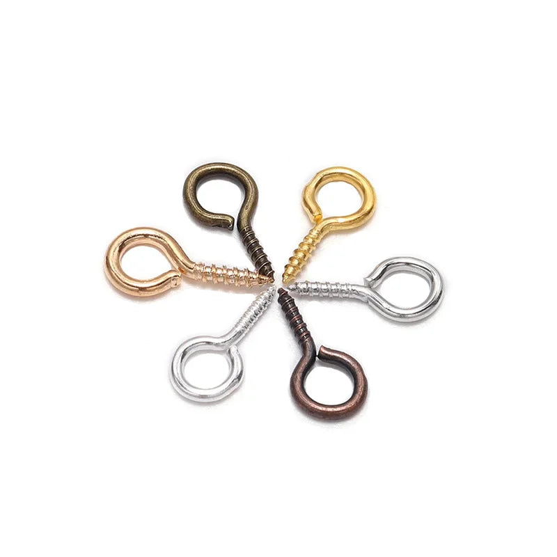 Multi Color Metal Head Pin Eye Pin for Jewelry Making Hooks for Pendant Making