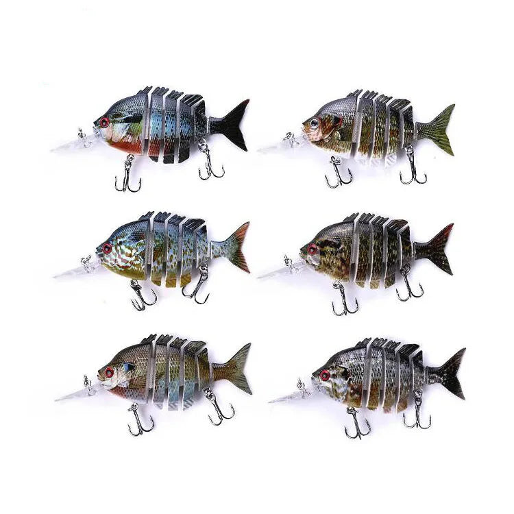 WEIHE Artificial 10cm 12.7g  Fishing Tackle Hard Plastic Multi Jointed Swimbait
