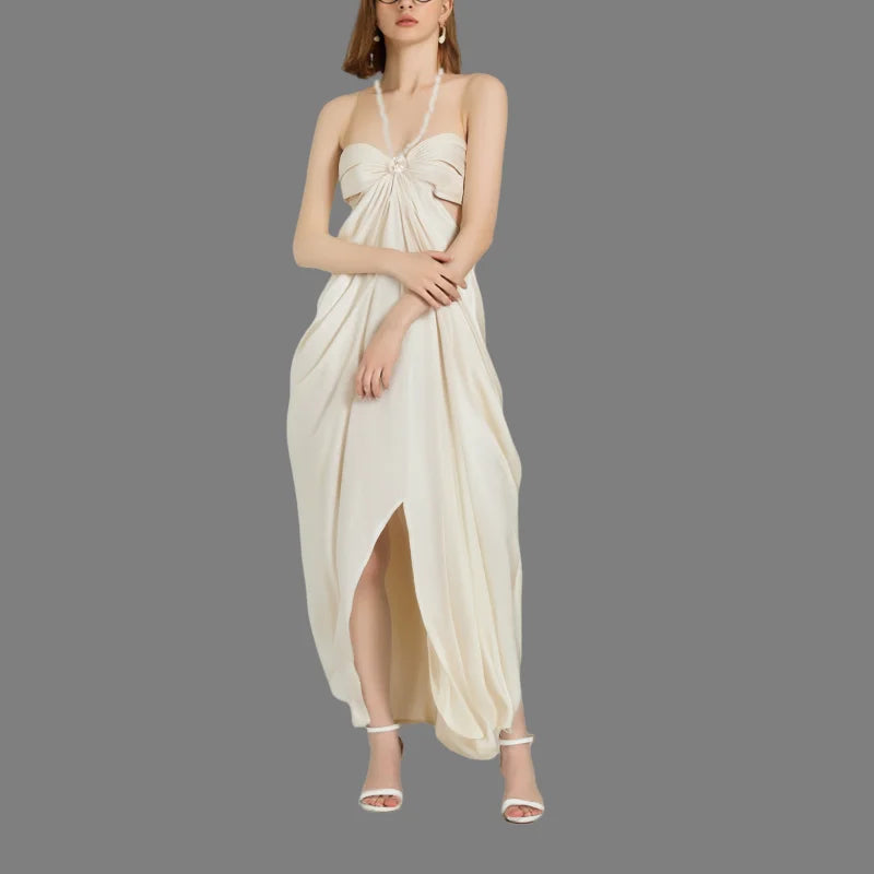 Sexy Halter Neck Dress Adult Dress Women's Seaside Holiday High Quality Clothing Manufacturer