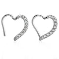 Evorte 16G 316L Stainless Steel Gold Plated Heart Septum Clicker Nose Daith Cartilage Ring Ear Women Fashion Piercing Jewelry