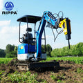 Ce Epa Euro 5 Factory Price Mini Excavators 1Ton 1.5Ton Small Digger Kubota Engine Mini Excavators Used Condition Free Shipping