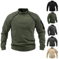Men's Solid Pattern Pullover Hoodie Stand Collar Sports Sweatshirt Tapestry Knitted ODM Supply for Spring Season