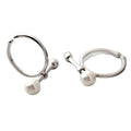 925 Silver Round Bar Mother Pearl Open Rings for Women Fashion Prevent Allergy Jewelry