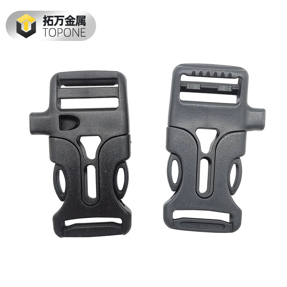 Wholesale 20mm POM Plastic Side Quick Release Buckle Custom Logo Heavy Duty Adjustable Plastic Buckles for Backpack and Bag