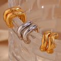 Minimalist Jewelry Clip on Earrings Stainless Steel Accesorios Mujer Tarnish Free Stainless Steel Jewelry Wholesale