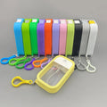 Refillable Pocket Size 50ml PETG Credit Card Type Plastic Spray Bottle with Silicone case and Funnel