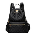 Black Large Capacity Travel Backpack Velvet Backpack Lady Bag Waterproof