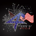 Bling American Star & Flag Rhinestone Iron on Decals Prints for Shirts