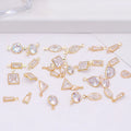 Dainty 3mm 5mm 6mm Square Droplet Triangle Teardrop Pendant Gold Silver Zircon Pendant for Making Jewelry Accessories