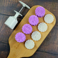 HY Plastic Hand Press 50G Moon Cake Mold Plunger Cookie Cutter