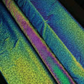 High Visible Hi Vis Fashion Super Soft 100% Polyester Microfiber rainbow Iridescent Prints Reflective Fabric for Sports Clothing