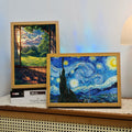 Creative Indoor Lighting UV Printed Wooden Photo Frame Warm Home Decoration