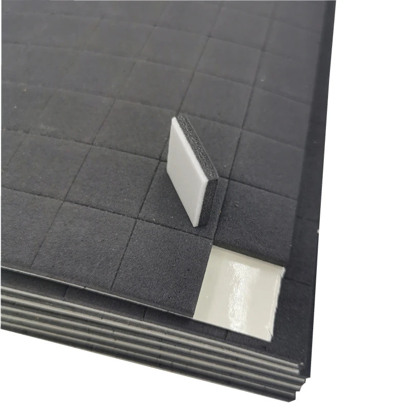 Glass Separator Pads for Double Insulating Glass Separator 18*18*2+1MM Black Adhesive EVA With Foam Separator Pads