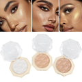 Wholesale Makeup Highlighter with Brush High Quality Highlighter Pressed Powder Shimmer Vegan Palette Makeup Highlighter