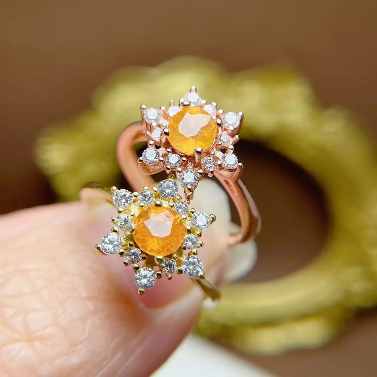 Hot Sale 2024 Korean Wholesale 925 Silver Natural Fanta Garnet Hypoallergenic Non Tarnish Waterproof Wedding Classic Jewelry
