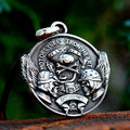 SS8-1130P New Unique Design Stainless Steel Motorcycle Engine Punk Locomotive Pendant Biker Necklace for Men Vintage Jewelry