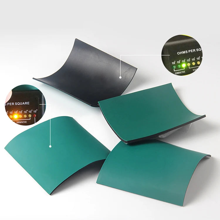ESD Mat for Industrial Clean Room Anti-Static Table Mats Roll Rubber Bench and Floor ESD Mat Anti-Fatigue