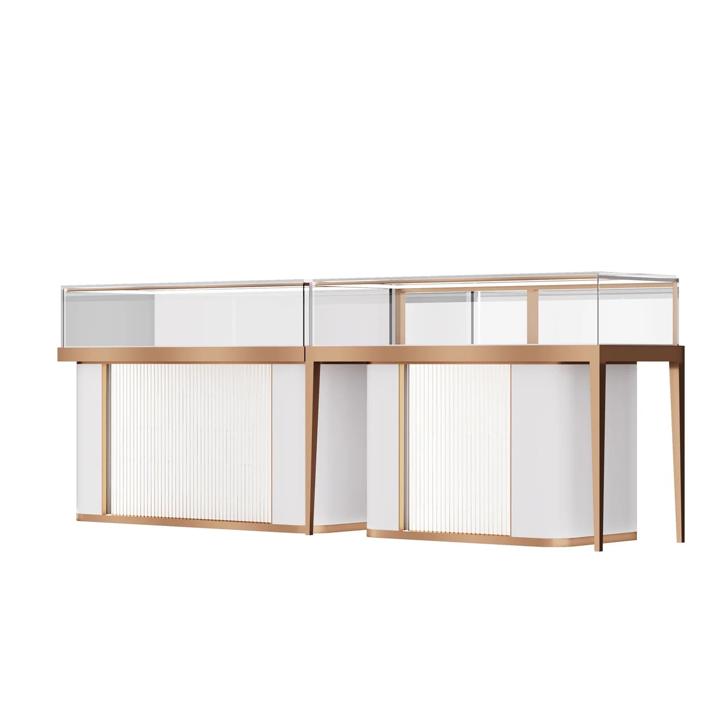 Shangliang Factory Direct Luxury Jewelry Display Cabinet with Stainless Steel & Wood & Glass Custom Logo OEM/ODM Service