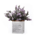 Y-M026 Wholesale Artificial Plastic Eucalyptus Leaf 5 Branches Eucalyptus Leaves Stem for Wedding Decor
