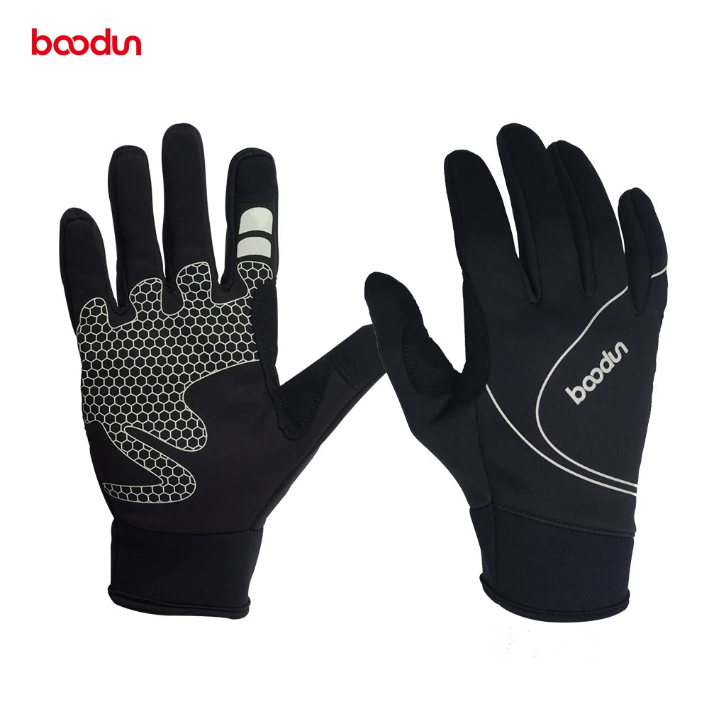HBG 1057 Custom Cycling Gloves Bicycle for Hand Mtb Gel Full Finger Mountain  Riding Touch Screen Road Pad Rider Winter Bike