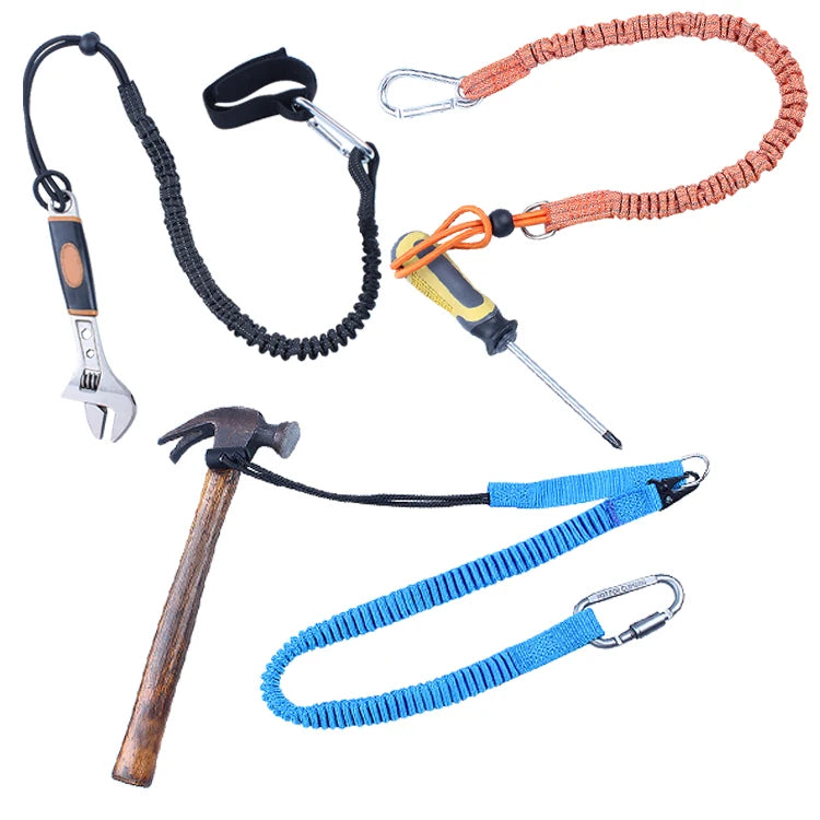 Retractable Tool Lanyard Economicgolden Supplier Coil Tool Lanyard for Tool Working at Height End Tough Tether Construction