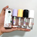 6.5ml Round Thickened Lip Gloss Tube Large Size  Lip Gloss Tube with Big Brush Empty Lipgloss Tube