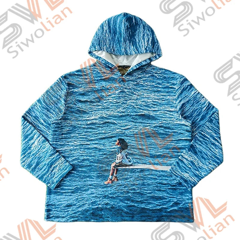 Custom Tapestry Manufacturers Hoodies SZA Design Customize Tapestri Jacquard Woven Tapestry Hoodies for Man