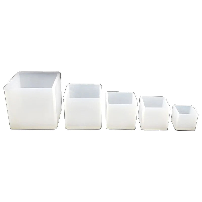 Hand Made DIY Cube Silicone Candle Mold Silicone Mold for Epoxy Resin Silicon Molds for Concrete