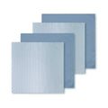 Modern Farmhouse Blue Striped 100% Cotton Woven Napkin 18''x18'' Machine Washable for Home Restaurant Wedding Use (All-Season)