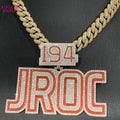 Glow in Dark Customized S925 Ice Out D VVS 3inches Letter Hiphop Moissanite Pass Diamond Tester Moissanite Pendant Necklace