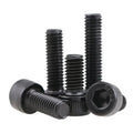 10pcs/bag 304 Stainless Steel Black Zinc Plated Hex Socket Head Allen Bolts M2-M10 Grade A2-70