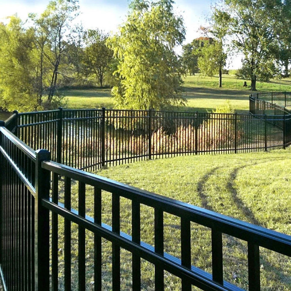 Customized Galvanized Steel Fence Panel Anti-rust Wrought Iron Garden Fence for House Garden