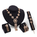 Women Fashion Jewelry Sets African Pendant Luxury Saudi 18K Gold Plated Dubai Tassel Wedding Gift Bridal Jewelry Set
