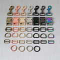 1 Inch Adjustable Eco-friendly Zinc Alloy Customized Color Side Release Buckles Custom Logo Dog Collar Bags Outdoor Accessories