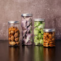 Wholesale 500ML PET Recycled Round Plastic Jar with Aluminum Lid for Cookies Dried Fruit Candy Cake Snack Storage