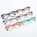 35021 Cat Eye Vintage Computer Eye Glasses TR+CP Eyeglasses Anti Blue Light Glasses Custom logo Frame