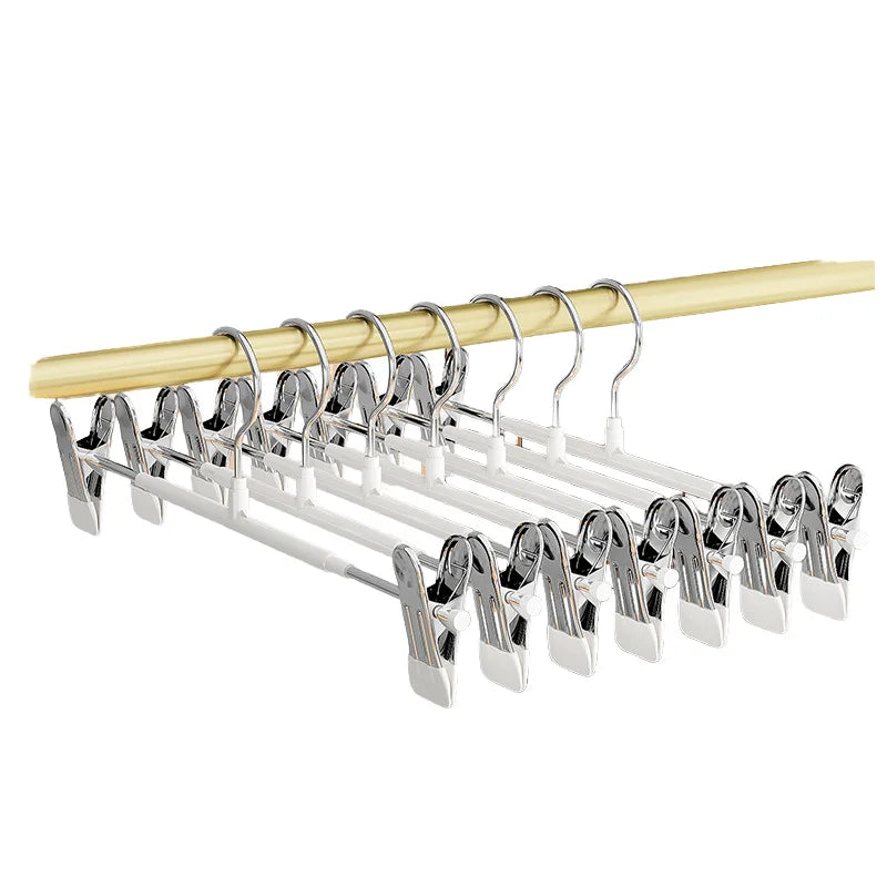 Factory Price Adjustable Clips  Pants Clothing Hangers Skirts Fixed Hook Anti-skid Hanger Laundry Clip Drip Drying Hange