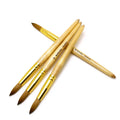 Private Label Acrylic Nail Brush 22 100 % Kolinsky Wooden Brush Nails Powder 16 Kolinsky Sable Brushes Set