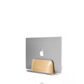Convenient Multifunctional Walnut Portable Laptop Stand with Double Fixed Bracket Universal Adjustable Vertical Holder