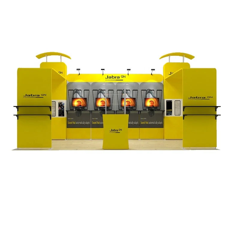 2020 New Arrival Aluminum Frame Tension Fabric Modular Exhibition Booth Equipment 10x20 Ft Trade Show Display Environmentally