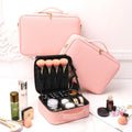 Wholesale Women Travel Storage Professional Fashionable Make up Cosmetic Bags Cases With Gold Zipper
